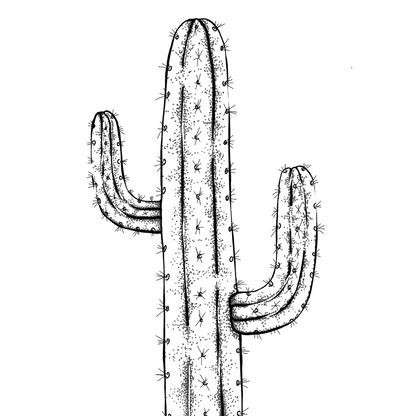 Colour In Gift Card ““Colour Me Curious" (Cactus)