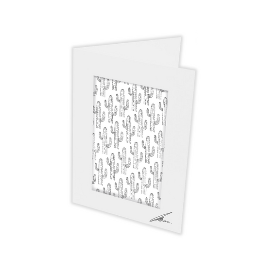 Colour In Gift Card “Colour Me Curious" (Cacti Pattern)