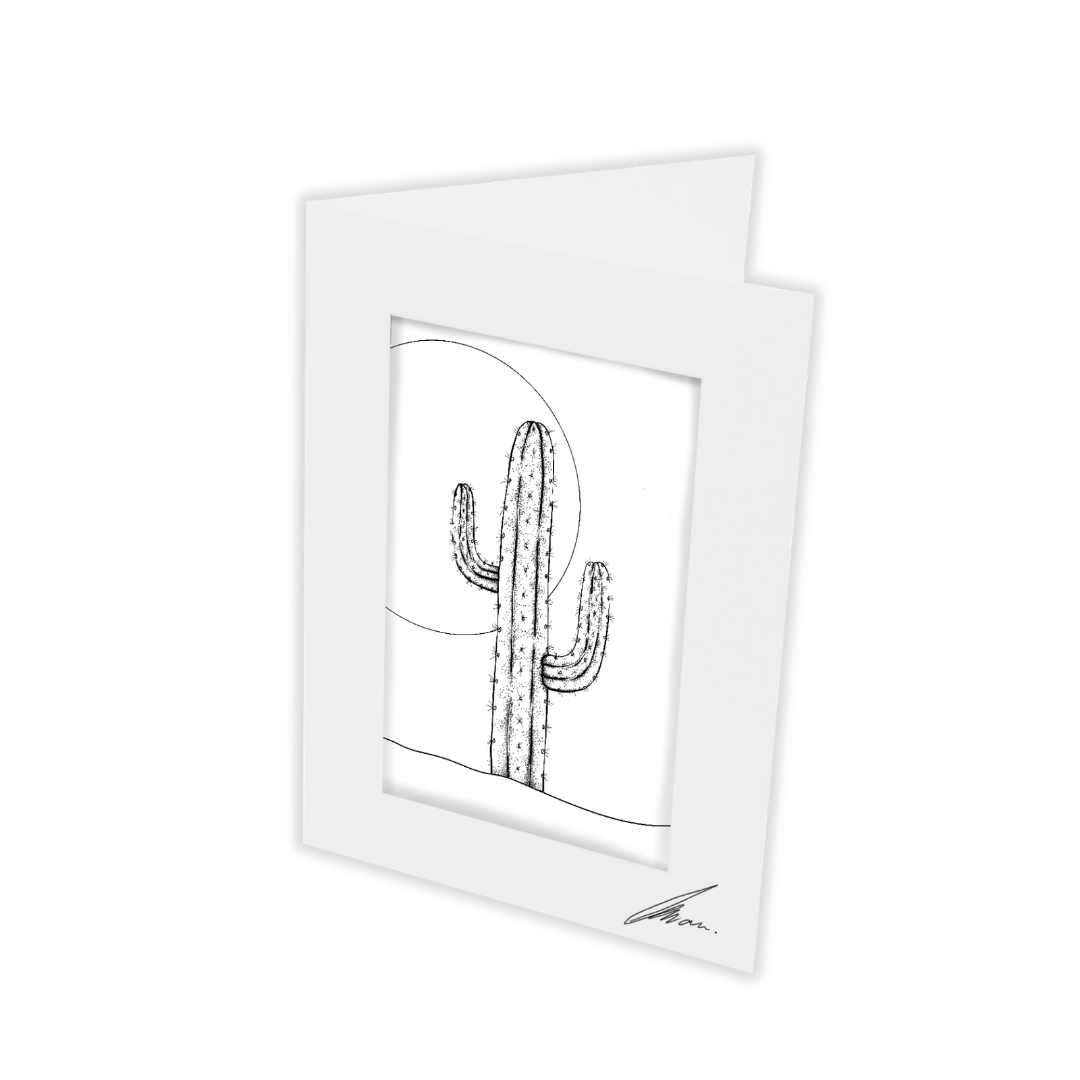 Colour In Gift Card “Colour Me Curious" (Cactus Sunset)