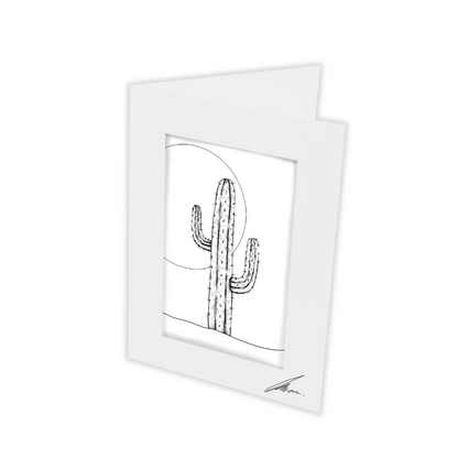 Colour In Gift Card “Colour Me Curious" (Cactus Sunset)