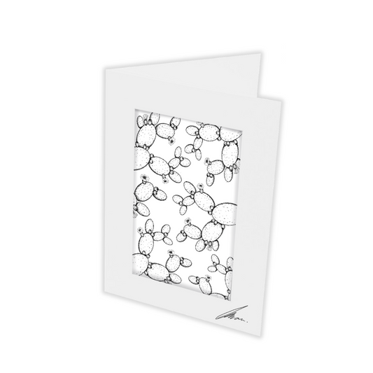 Colour In Gift Card “Colour Me Curious" (Prickly Pear Small Pattern)