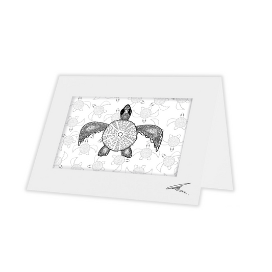 Colour In Gift Card “Colour Me Curious" (Turtle Patterned Background)