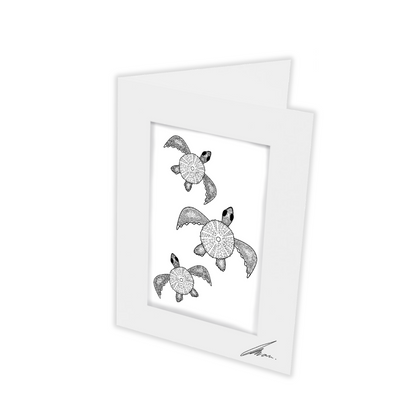 Colour In Gift Card “Colour Me Curious" (Turtle Family)