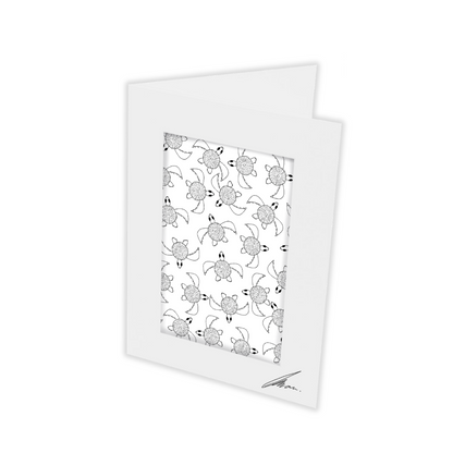 Colour In Gift Card “Colour Me Curious" (Turtle Small Pattern)