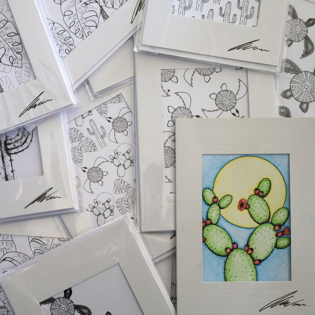 Colour In Gift Card “Colour Me Curious" (Turtle Large Pattern)