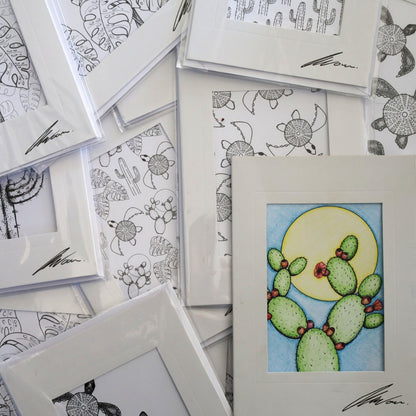 Colour In Gift Card “Colour Me Curious" (Turtle Large Pattern)