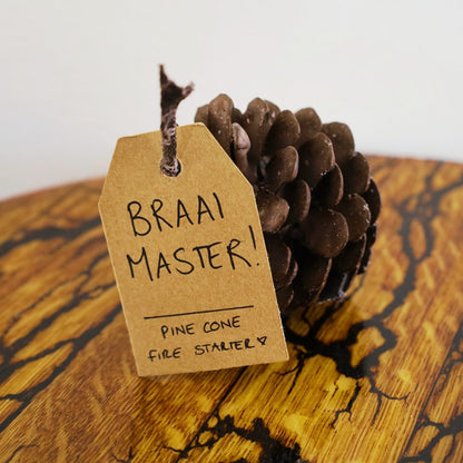 Pinecone Fire Lighter “Baby Light My Fire” (Hand Made) Single